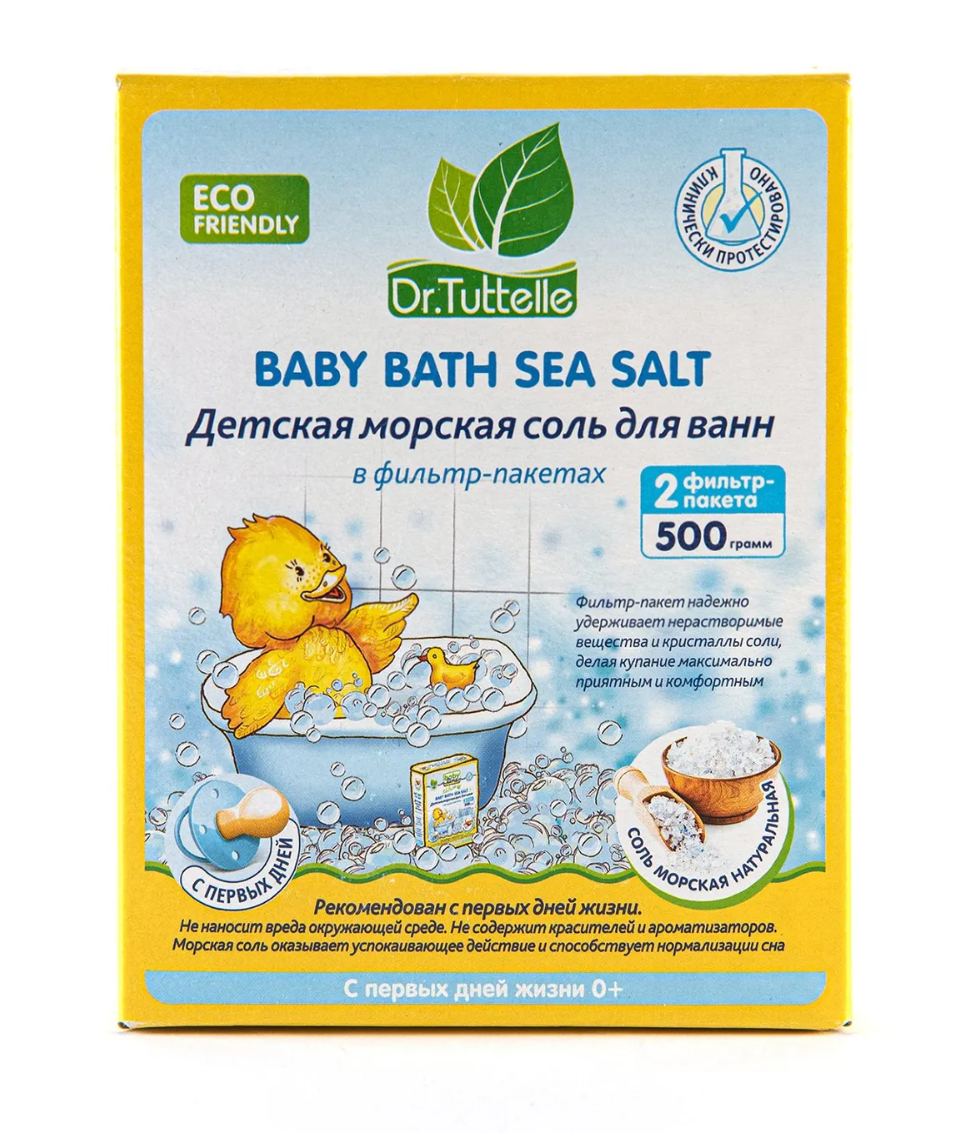 фото упаковки Dr. Tuttelle Соль для ванн морская натуральная, соль для ванн, 500 г, 1 шт. фото упаковки Dr. Tuttelle Соль для ванн морская натуральная