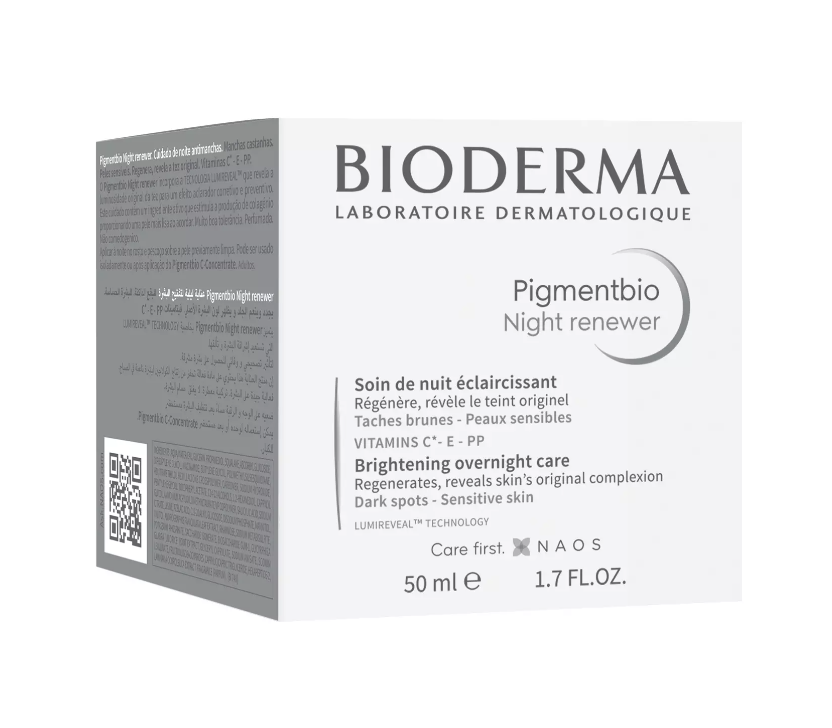 Bioderma Pigmentbio Крем ночной осветляющий, крем, восстанавливающий, 50 мл, 1 шт.