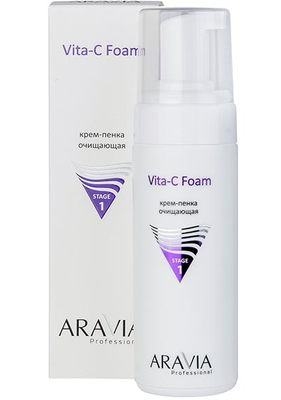 фото упаковки Aravia Professional Vita-C Foaming Крем-пенка очищающая