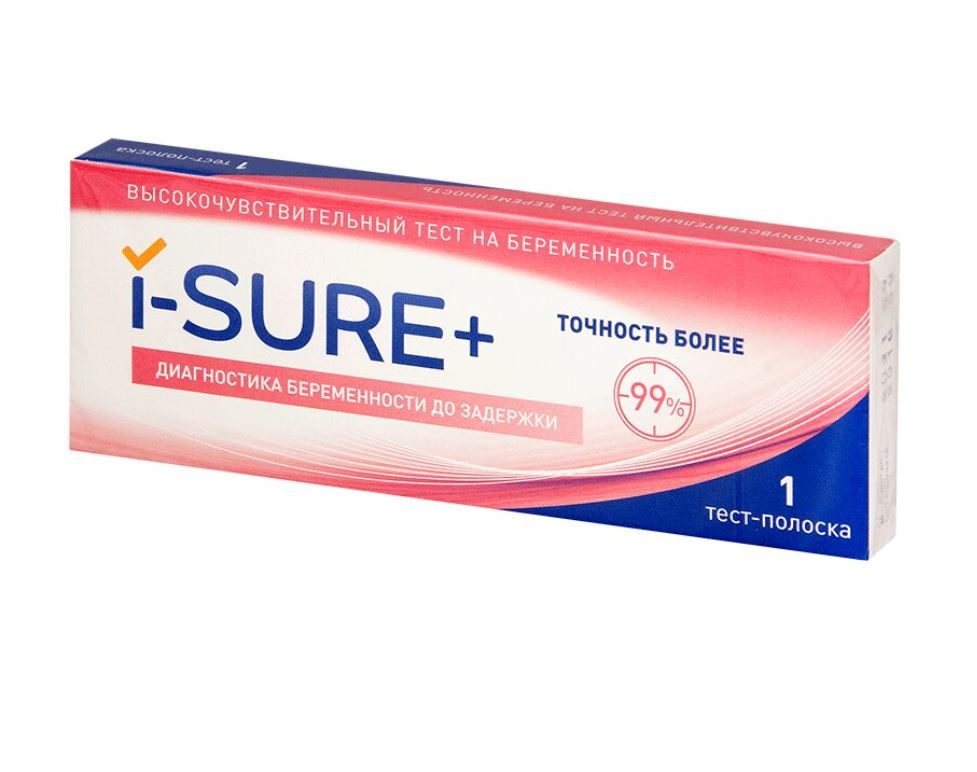 фото упаковки I-Sure Plus Тест на беременность
