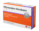 Ибупрофен Велфарм, 400 мг, таблетки, покрытые пленочной оболочкой, 20 шт.