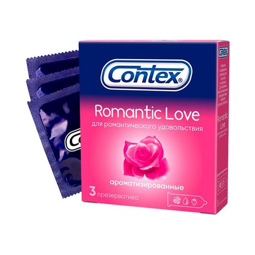 Презервативы Contex Romantic Love, презервативы, 3 шт.