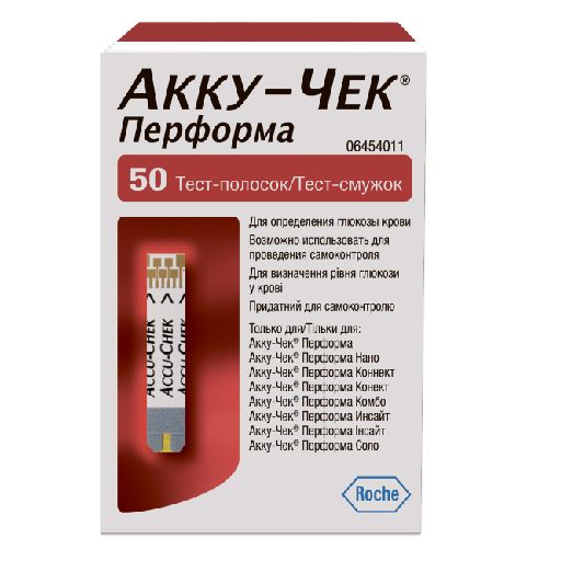 Accu-Chek Performa Тест-полоски, тест-полоска, 50 шт.