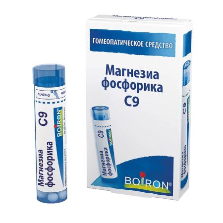 Магнезиа фосфорика С9, гранулы гомеопатические, 4 г, 1 шт.