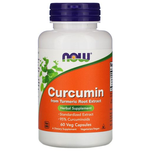 NOW Curcumin Куркумин, капсулы, 60 шт.