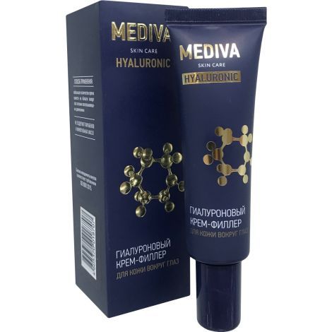 Mediva Гиалуроновый Крем-филлер, крем для контура глаз, 30 г, 1 шт.
