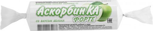 Аскорбин Ка Форте, 3 г, таблетки жевательные, яблоко, 10 шт.