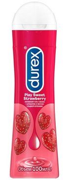 Гель-смазка Durex Play Sweet Strawberry, гель, с ароматом клубники, 100 мл, 1 шт.